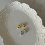 Dome Earrings Silver