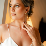 Constellation Drop Down Necklace Gold