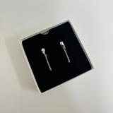 Lightning Bolt Hang Studs Silver