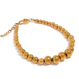 Gold Chunky Bead Bracelet