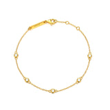 Halo Fine Chain Bracelet