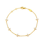 Dainty Petal Bracelet Gold