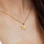 ntroducing our Engraved Star Pendant Necklace from our Personalised Collection!  Please leave the engraving for your order in the note section in your basket.    Personalised Jewellery is non-returnable.   All of our pieces are laser engraved- this means it will not fade over time!  Both Sides can be engraved.   Available in Gold & Silver.   Material: Titanium. 