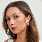 Introducing our Chunky Croissant Hoops  18K Stainless Steel.  Waterproof Tarnish Free
