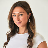 Large Clasp Hoops Silver