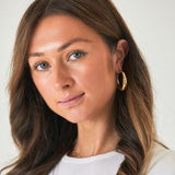 Large Clasp Hoops Gold