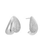 Dome Earrings Silver