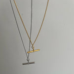 Minnie Dainty Tbar Necklace Dainty Tbar Necklace. Material: Titanium. Length: 45+5cm. zoandco jewellery ireland dublin afforable