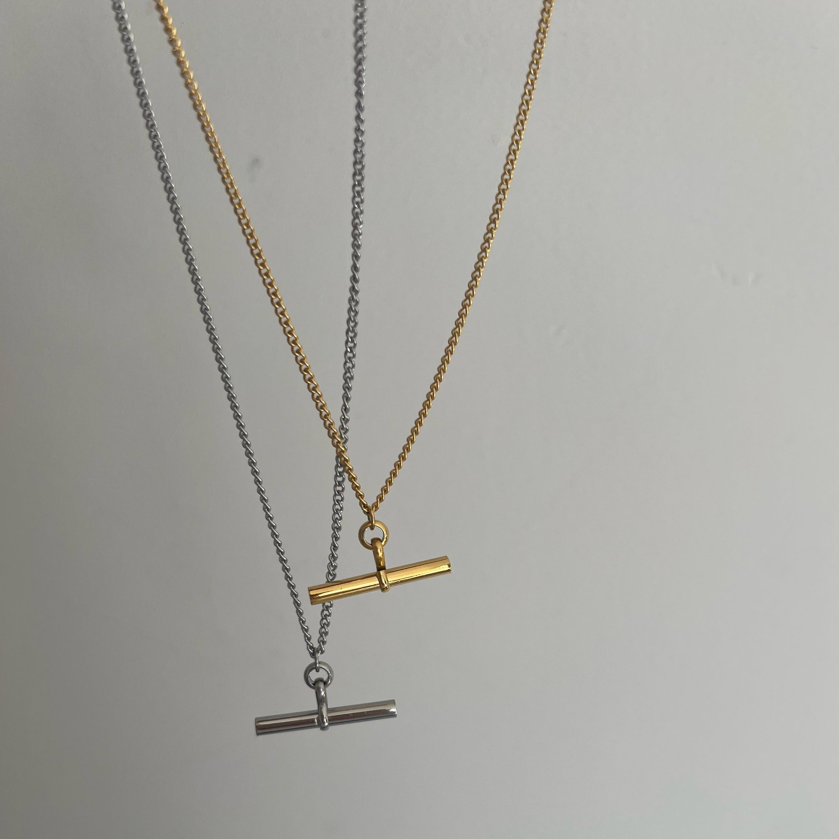 Minnie Dainty Tbar Necklace Dainty Tbar Necklace. Material: Titanium. Length: 45+5cm. zoandco jewellery ireland dublin afforable