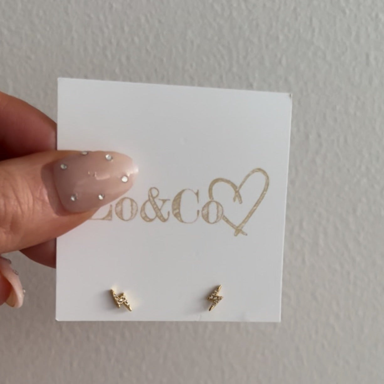 Sparkle Bolt Studs Sparkle Lightning Bolt Studs. Available in Gold & Silver.  Material: 925 Sterling Silver. zoandco jewellery dublin affordable luxury personalised 