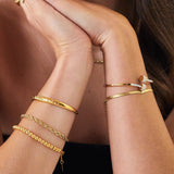 Gold Titanium Beaded Bracelet Vintage ZoandCo Jewellery Ireland