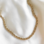 Rope Staple Chain. The Perfect Necklace for layering.   Available in Silver & Gold.  Material: 14K Stainless Steel. 